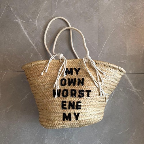 Borsa cestino paglia - paglia, celine