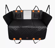 Telo Coprisedile Auto Per Cani Con Finestra In Rete E Fondo Rigido Impermeabile