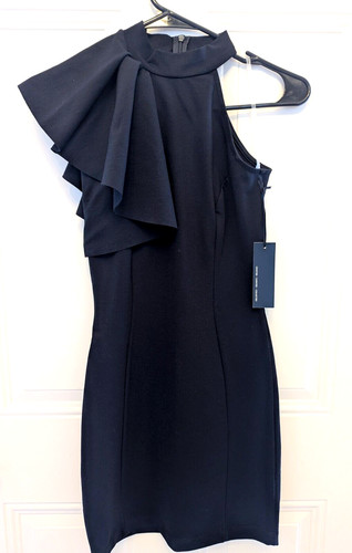 Lulus black one shoulder - black,