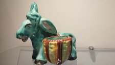 Asinello Asino Ceramica Perugia Donkey Vintage Scultura Italy Midcentury