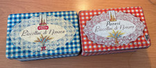 SCATOLA  LATTA PAVESI  BISCOTTINI DI NOVARA LOTTO DI 2  CM 20X13X8,5