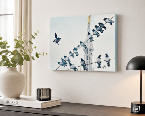 Quadro olio tela - olio, su
