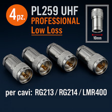 4pz PL259 UHF Maschio Low Loss