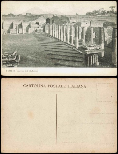 Cartolina pompei antiche - cartolina,