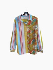 Camicia Vintage anni 60s a righe taglia 2XL Donna