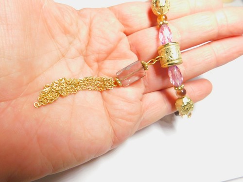 Bracciale nappa catena perline