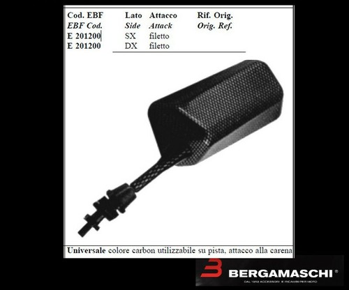 Coppia specchi carena carbon - specchi, a