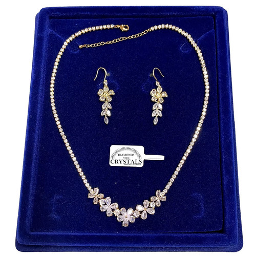 Parure tennis collana fiori - parure,