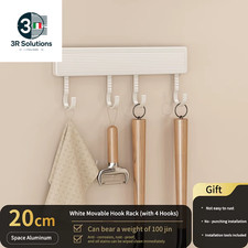 Ganci a Parete Rack Punch Free Utensili Da Cucina Fila Asciugamano Ganci Da Bagn