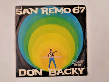 DON BACKY L'immensità - Non piangere stasera 45 giri