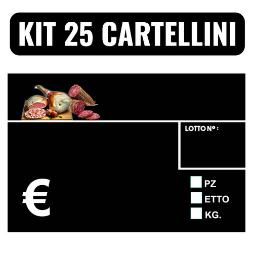 Offerta kit cartellini - offerta, 25