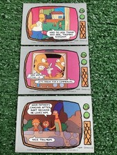 The Simpsons 3 x Topps 1990