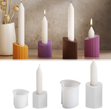 2 Stampi in Silicone a Forma Di Cuore per Colata Di Candele E Cemento, Portacand