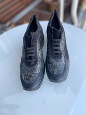 Scarpe Casual Alviero Martini nere in pelle e camoscio -- taglia 40 