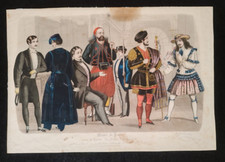 MODA DI PARIGI ABITI COSTUMI UOMINI ELEGANTI