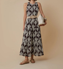 Abito cacao lungo in mussola