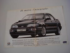 advertising Pubblicità 1991 FORD SIERRA COSWORTH  4X4