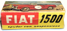 SCATOLA VUOTA ORIGINALE MERCURY 1:48 FIAT 1500 SPIDER  ART. 7