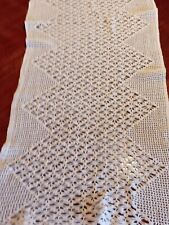 UNCINETTO CENTRO TAVOLA COTONE REALIZZATO A MANO ANNI '60