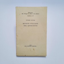 Vittorio Vettori,"Riviste italiane del Novecento",Casa Editrice Gismondi,1958
