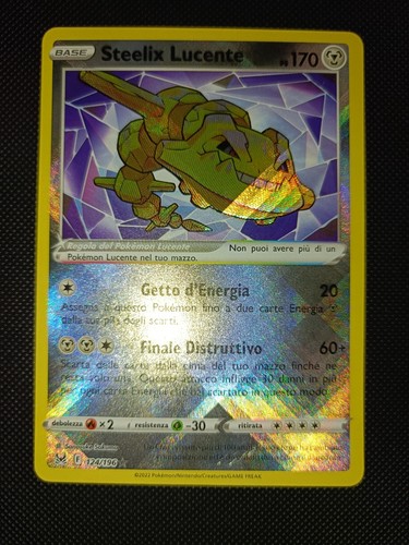 Carta pokemon steelix lucente - pokemon,