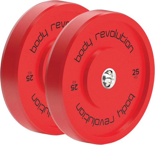 Coppia piastre rosse 25kg - , per