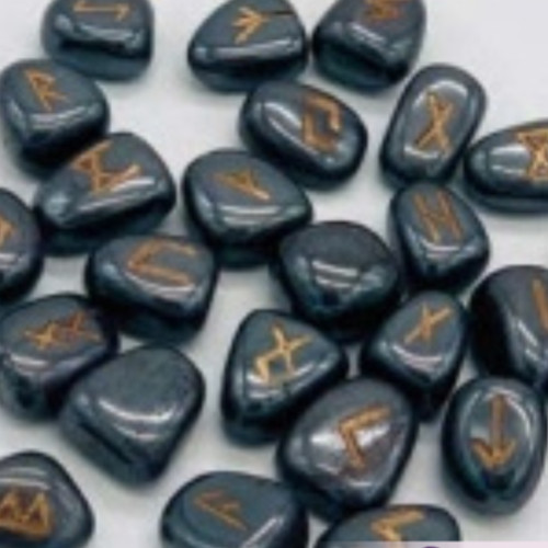 Rune agata nera - in,