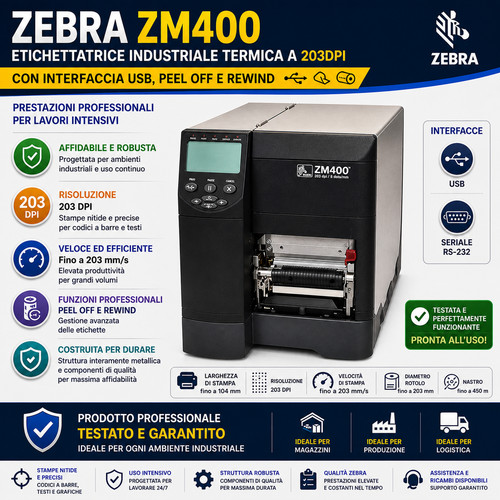 Zebra zm400 - zebra,