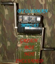 HAND CRANK GENERATOR MPG-65 FOR SPY RADIO TAR-224 USA ARMY SURPLUS COLD WAR 