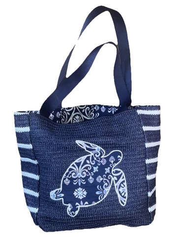 Borsa vera bradley acciaio blu - bradley,