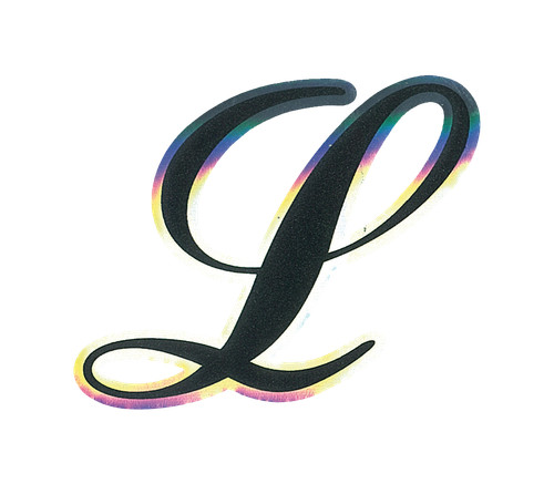 Lettera adesiva olografica - lettera,