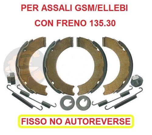 Kit ganasce ceppi - kit, freni