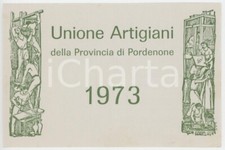 1973 PRATA DI PORDENONE Confederazione italiana artigianato - Tessera 10x7 cm