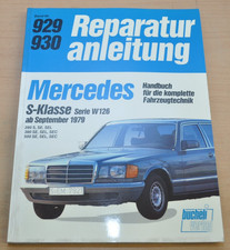 MERCEDES S-Klasse W126 280 380 500 S SE SEL SEC ab 1979 Reparaturanleitung B929