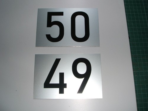 Numero civico insegna - numero, argento