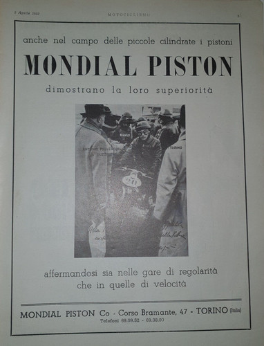 Mondial piston moto - piston, guzzi