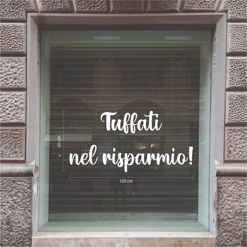 Adesivi vetrine negozi saldi - adesivi,