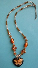 Murano heart pendant - pendant, necklace
