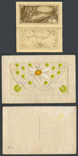 Ww1 silk embroidered old - ww1,