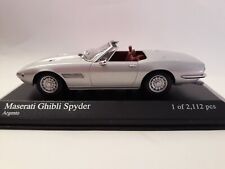 Maserati Ghibli Spyder - argento - 1969 - modellino auto - 1:43 Minichamps 400123331