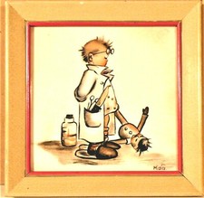 BIMBO CON CAMICE - CARICATURA