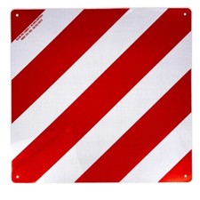 Pannello carico sporgente quadrato riflettente bianco e rosso 500x500 mm
