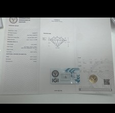 Diamante Naturale Rotondo 0.50ct  Fancy  Yellow Grey Certificato IGI - Sigillato