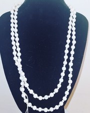 *Collana lunga in Agata bianca