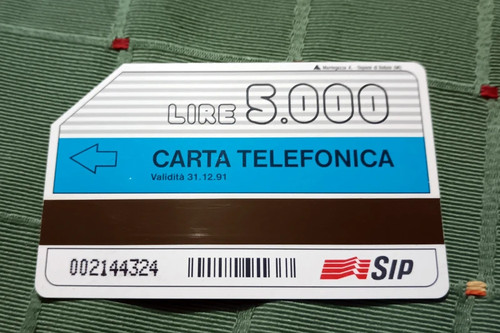 Scheda telefonica sip - telefonica, 5.000