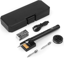 Set Di Saldatore a Batteria Ricaricabile USB Con LCD, Temperatura Regolabile 200