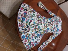 Vestito Lungo Al Ginocchio Da donna A Fantasia vintage anni ’70 Cotone Taglia S