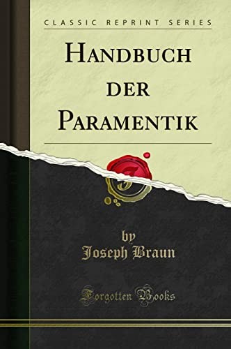 Handbuch der paramentik - handbuch,