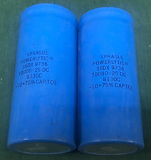 Condensatori elettrolitici  SPRAGUE  -NOS- Lotto 2 pezzi