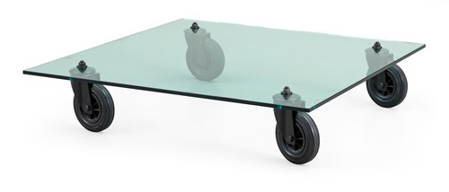 Fontana arte tavolo con ruote - arte,,